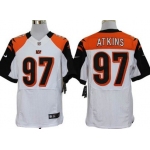 Nike Cincinnati Bengals #97 Geno Atkins White Elite Jersey