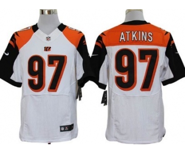 Nike Cincinnati Bengals #97 Geno Atkins White Elite Jersey