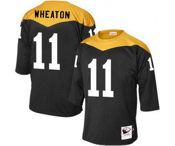 Men's Pittsburgh Steelers #11 Markus Wheaton Black 1967 Home Throwback NFL Jersey