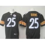 Men's Pittsburgh Steelers #25 Artie Burns Black Team Color NFL Nike Elite Jersey