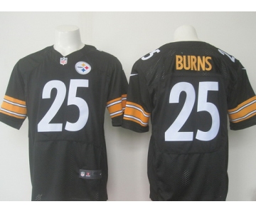 Men's Pittsburgh Steelers #25 Artie Burns Black Team Color NFL Nike Elite Jersey