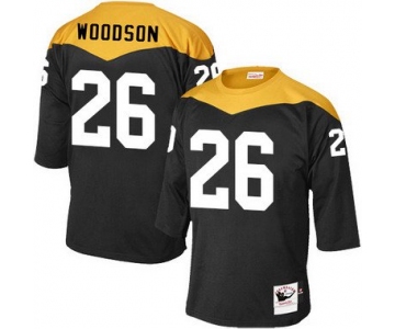 Men's Pittsburgh Steelers #26 Rod Woodson Black Retired Player 1967 Home Throwback NFL Jersey