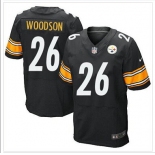 Men's Pittsburgh Steelers #26 Rod Woodson Black Retired Player NFL Nike Elite Jersey