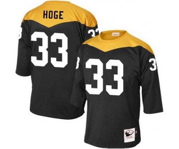 Men's Pittsburgh Steelers #33 Merril Hodge Black Retired Player 1967 Home Throwback NFL Jersey