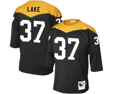 Men's Pittsburgh Steelers #37 Carnell Lake Black Retired Player 1967 Home Throwback NFL Jersey