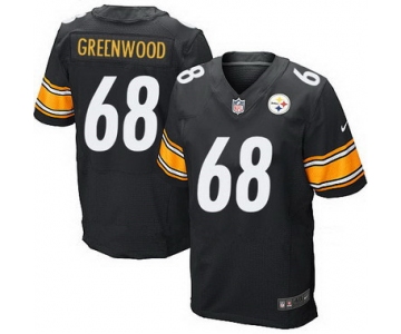 Men's Pittsburgh Steelers #68 L.C. Greenwood Black Retired Player NFL Nike Elite Jersey