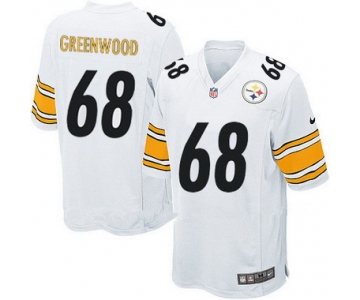 Men's Pittsburgh Steelers #68 L.C. Greenwood White Retired Player NFL Nike Elite Jersey