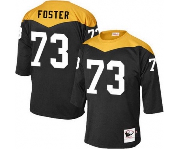 Men's Pittsburgh Steelers #73 Ramon Foster Black 1967 Home Throwback NFL Jersey