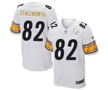 Men's Pittsburgh Steelers #82 John Stallworth White Retired Player NFL Nike Elite Jersey