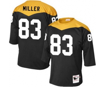 Men's Pittsburgh Steelers #83 Heath Miller Black 1967 Home Throwback NFL Jersey