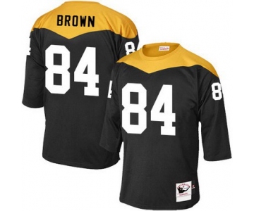 Men's Pittsburgh Steelers #84 Antonio Brown Black 1967 Home Throwback NFL Jersey