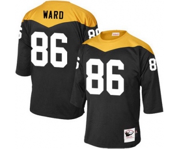 Men's Pittsburgh Steelers #86 Hines Ward Black Retired Player 1967 Home Throwback NFL Jersey