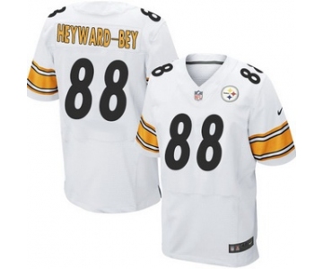 Men's Pittsburgh Steelers #88 Darrius Heyward-Bey White Road NFL Nike Elite Jersey