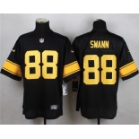 Men's Pittsburgh Steelers #88 Lynn Swann Black With Yellow Retired Player Nike NFL Elite Jersey