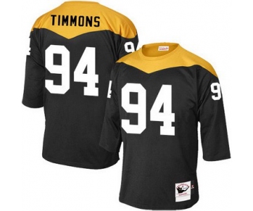 Men's Pittsburgh Steelers #94 Lawrence Timmons Black 1967 Home Throwback NFL Jersey