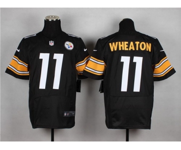 Nike Pittsburgh Steelers #11 Markus Wheaton Black Elite Jersey