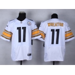 Nike Pittsburgh Steelers #11 Markus Wheaton White Elite Jersey