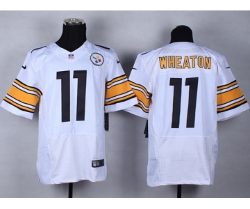 Nike Pittsburgh Steelers #11 Markus Wheaton White Elite Jersey