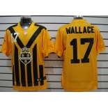 Nike Pittsburgh Steelers #17 Mike Wallace 1933 Yellow Throwback Jersey