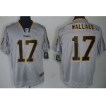 Nike Pittsburgh Steelers #17 Mike Wallace Lights Out Gray Elite Jersey