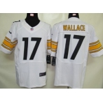 Nike Pittsburgh Steelers #17 Mike Wallace White Elite Jersey