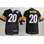 Nike Pittsburgh Steelers #20 Rocky Bleier Black Elite Jersey