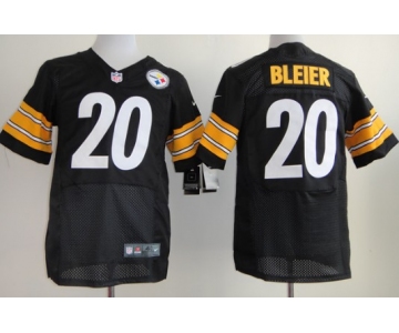 Nike Pittsburgh Steelers #20 Rocky Bleier Black Elite Jersey