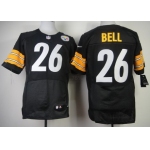 Nike Pittsburgh Steelers #26 LeVeon Bell Black Elite Jersey