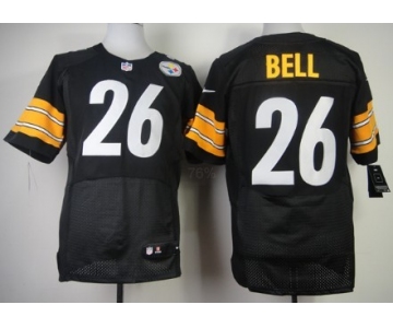 Nike Pittsburgh Steelers #26 LeVeon Bell Black Elite Jersey