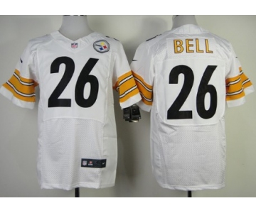 Nike Pittsburgh Steelers #26 LeVeon Bell White Elite Jersey