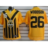 Nike Pittsburgh Steelers #26 Rod Woodson 1933 Yellow Throwback Jersey