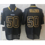 Nike Pittsburgh Steelers #50 Ryan Shazier Lights Out Black Elite Jersey