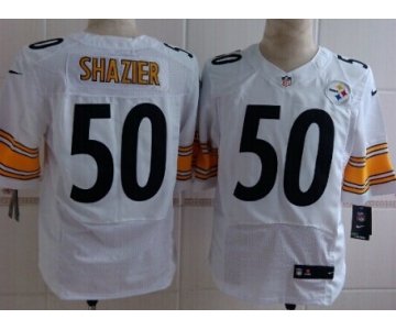 Nike Pittsburgh Steelers #50 Ryan Shazier White Elite Jersey