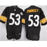 Nike Pittsburgh Steelers #53 Maurkice Pouncey Black Elite Jersey