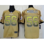 Nike Pittsburgh Steelers #56 LaMarr Woodley Drift Fashion Yellow Elite Jersey