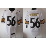 Nike Pittsburgh Steelers #56 LaMarr Woodley White Elite Jersey