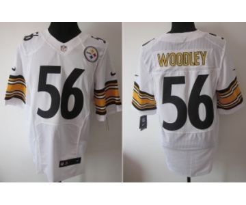 Nike Pittsburgh Steelers #56 LaMarr Woodley White Elite Jersey