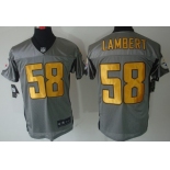 Nike Pittsburgh Steelers #58 Jack Lambert Gray Shadow Elite Jersey