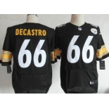 Nike Pittsburgh Steelers #66 David DeCastro Black Elite Jersey