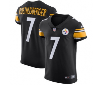 Nike Pittsburgh Steelers #7 Ben Roethlisberger Vapor Untouchable Elite Player Black Jersey