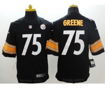 Nike Pittsburgh Steelers #75 Joe Greene Black Elite Jersey