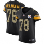 Nike Pittsburgh Steelers #78 Alejandro Villanueva Black Camo Men's Stitched NFL Elite Jersey