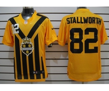 Nike Pittsburgh Steelers #82 John Stallworth 1933 Yellow Throwback Jersey