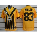 Nike Pittsburgh Steelers #83 Heath Miller 1933 Yellow Throwback Jersey