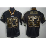 Nike Pittsburgh Steelers #83 Heath Miller Lights Out Black Elite Jersey