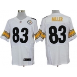 Nike Pittsburgh Steelers #83 Heath Miller White Elite Jersey