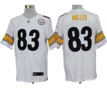 Nike Pittsburgh Steelers #83 Heath Miller White Elite Jersey