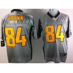 Nike Pittsburgh Steelers #84 Antonio Brown Gray Jersey