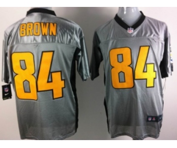 Nike Pittsburgh Steelers #84 Antonio Brown Gray Jersey