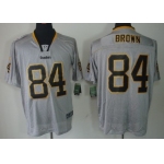 Nike Pittsburgh Steelers #84 Antonio Brown Lights Out Gray Elite Jersey